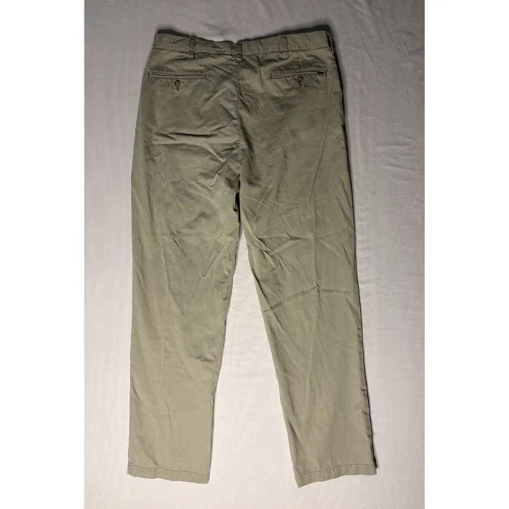 Polo Ralph Lauren Chino Pants Men's Size 35x32 Beige Flat Front Straight Leg